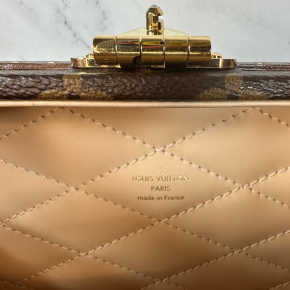 Louis Vuitton Petite Valise Trunk Bag Monogram LV box Purse Crossbody/Tote - Picture 10 of 16